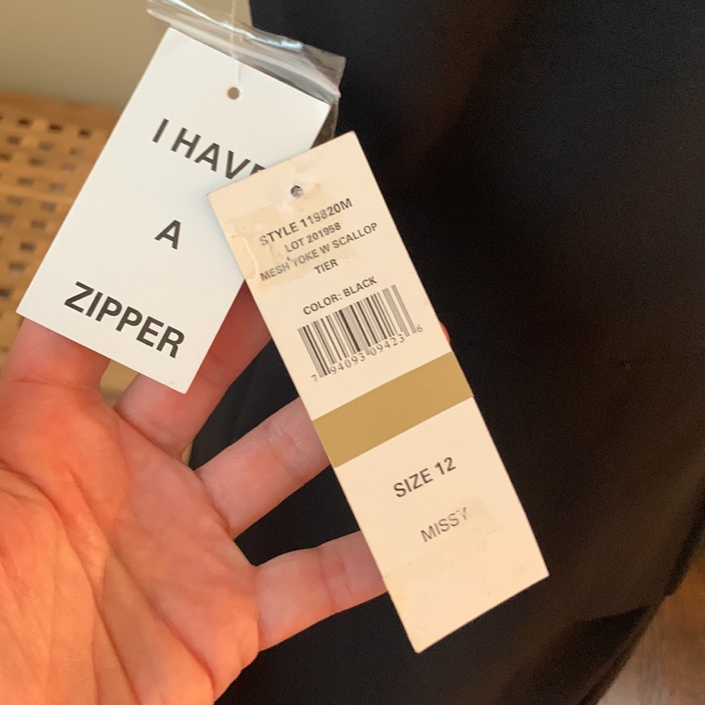 NWT Black Cocktail Dress - Picture 8 of 10